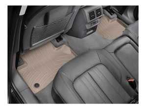 ES#3460087 - 4511462 - Rear FloorLiner - Tan - Laser measured for perfect fitment and ultimate protection against moisture and debris - WeatherTech - Audi