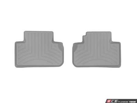 ES#4443662 - 4611463 - Rear FloorLiner - Grey - Laser measured for perfect fitment and ultimate protection against moisture and debris - WeatherTech - Audi
