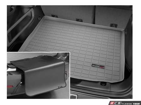 ES#4035715 - 421073SK - Grey | Cargo With Bumper Protector | - The best protection for your trunk and bumper in any situation - WeatherTech - Audi