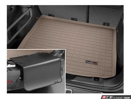 ES#4035484 - 411073SK - Tan | Cargo With Bumper Protector | - The best protection for your trunk and bumper in any situation - WeatherTech - Audi