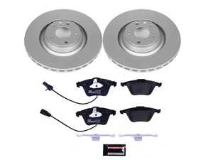 ES#3145549 - ESK5277 - Power Stop Euro-Stop Premium Front Brake Kit (347mm) - An authentic OE-specification front axle braking solution featuring European-sourced pads, high-carbon smooth Geomet coated rotors, and strict ECE-R90 certification. - Power Stop - Audi