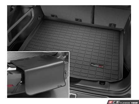 ES#4442618 - 401357SK - Rear Trunk Liner with Bumper Protector - Black - The best protection for your trunk and bumper in any situation - WeatherTech - Audi