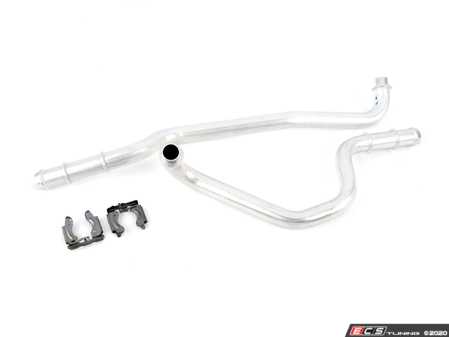 ES#2713664 - 64119237641 - Heater Core Pipes - Firewall Pass through pipes, includes clips. Does not include firewall grommet. - Genuine BMW - BMW