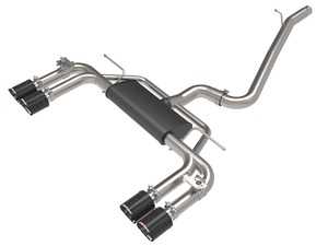 ES#4471772 - 49-36442-C - MACH Force-Xp Stainless Steel Cat-Back Exhaust System W/ Carbon Fiber Tips - This system produces a deep sound unleashing all available horsepower and torque. - AFE - Audi