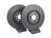 ES#521573 - GD1153 - Front Slotted And Dimpled Brake Rotors - Pair (334x32) - Upgrade to a slotted / dimpled rotor for improved braking - EBC - Audi Volkswagen