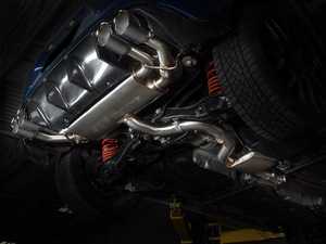 ES#4350504 - 027979ECS -  MK7.5 Golf R Valved Catback Exhaust System  - In-house engineered for VW Golf R enthusiasts! Featuring T304 SS Tig-welded 3.0" tubing, a center resonator and a valved muffler assembly. Maximum gains of up to +30 WHP! - ECS - Volkswagen
