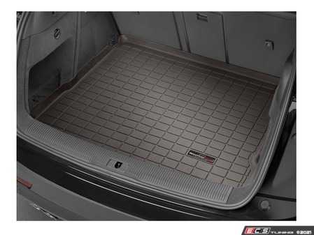 ES#3459698 - 43737 - Rear Trunk Liner - Cocoa - The best protection for your trunk in any situation - WeatherTech - Audi