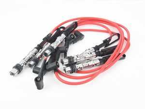 ES#3202805 - 561150R - Euro Sport Spark Plug Wires - Red - Refresh your ignition system with these high performance spark plug wires. - Euro Sport Acc - Volkswagen