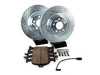 ES#4391059 - K7648 - Power Stop Z23 Evolution Sport Front Brake Kit (338mm) - A direct-fit performance upgrade with drilled & slotted zinc-plated rotors and low-dust carbon-fiber ceramic pads. - Power Stop - Audi