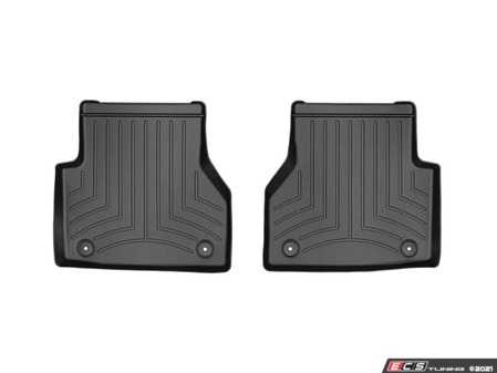 ES#4036261 - 4415112 - FloorLiner DigitalFit - Rear - Black - Laser measured for perfect fitment and ultimate protection against moisture and debris - WeatherTech - Audi