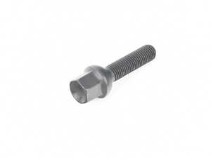 ES#4147709 - 1254302SW - Black Mercedes Ball Seat Wheel Bolt - Priced Each - 12x1.5x43mm - H&R - Volkswagen Mercedes Benz