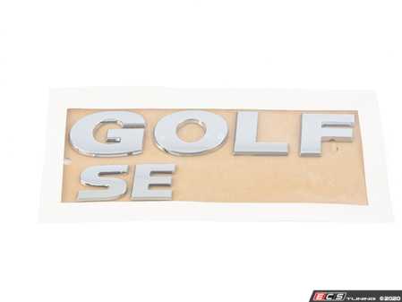 ES#2976511 - 5G0853687E2ZZ - Golf SE Trunk Badge  - Chrome badging typically found on the hatch - Genuine Volkswagen Audi - Volkswagen