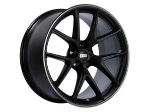 ES#4472541 - ci0202bpoKT - 20" BBS CI-R Wheels - Staggered Set Of Four - 20x9 ET25 / 20x10.5 ET35 5x120 72.6CB - Satin Black with Polished Outer Lip - BBS - BMW