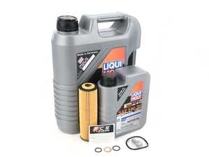 ES#3985010 - 2711800409KT1 - Liqui Moly Top Tec 4200 Diesel Oil Change Kit (5w-30) - Includes Hengst filter and Liqui Moly Top Tec 4200 229.5 Spec oil - Assembled By ECS - Mercedes Benz
