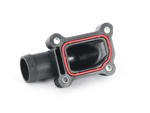 ES#2552619 - 079121127E - Coolant Output Flange  - coolant output flange flows coolant into the engine from the water pump - Includes gasket - Genuine Volkswagen Audi - Audi
