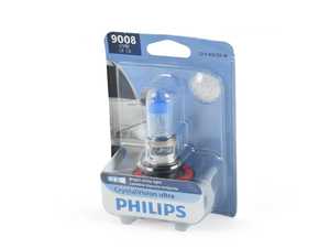 ES#4370325 - 9008CVB1 - Crystal Vision Ultra H13 Halogen Bulb - Priced Each - (NO LONGER AVAILABLE) - 4000k Bright White Color for Visibility and Style - Philips - 