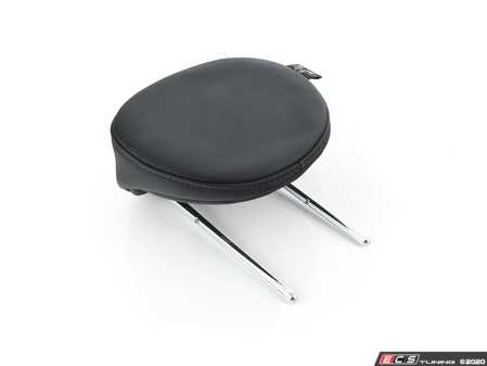 ES#515201 - 52207229643 - Rear Headrest - Carbon Black Punch Leather - Mounts above the rear seats - Genuine MINI - MINI