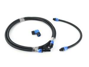ES#4447345 - 201-0152 - MQB Performance Fuel Lines - Direct replacement from the fuel pump on the passenger side of the car to an aftermarket MPI system. - Precision Raceworks - Audi Volkswagen