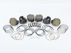 ES#4414299 - 197879807T - MAHLE Forged Piston Kit 84mm with Thermal Barrier Coating (TBC) - S55 - 3.0L - Forged, 2618. Phosphate + Grafal + Hard Anodized top ring groove + TBC - Mahle Motorsports - BMW