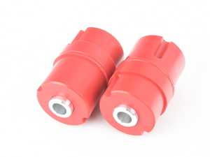 ES#4428493 - K0018-80 - Raised Rear Subframe Bushings - 80A Poly (Street) - Correct excess camber and toe when lowering your BMW! - Garagistic - BMW