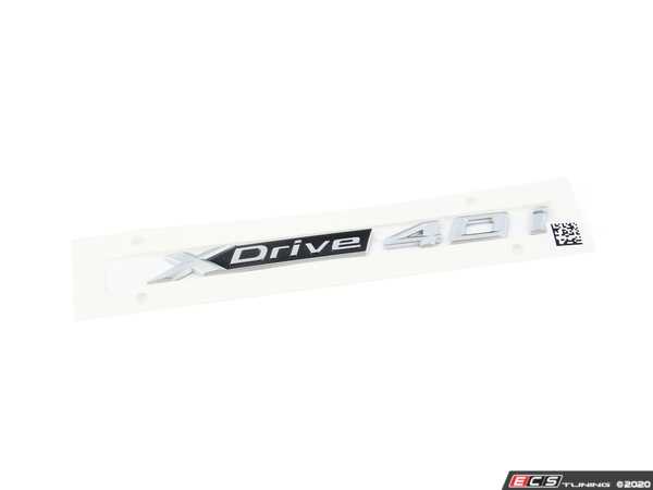 Genuine BMW - 51147436013 - Model Emblem - X-Drive 40I (51-14-7 
