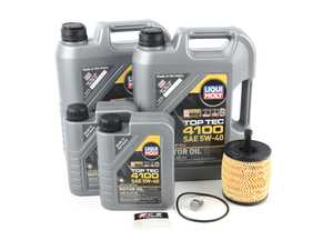ES#2972855 - V10TDIOILKT1 - Oil Service Kit - Includes Genuine oil filter and Liqui Moly 5w-40 oil - Assembled By ECS - Volkswagen