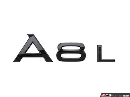 ES#4149321 - 4N0071803A - Black A8L Emblem  - Black out your emblem. - Genuine Volkswagen Audi - Audi