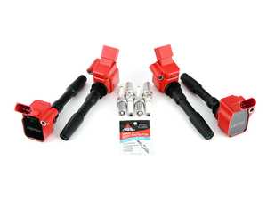 ES#4447287 - 06k905601kKT - Performance Ignition Service Kit  - Features APR Upgraded Ignition Coils and OEM plugs, ensuring a stronger and more consistent spark! - Assembled By ECS - Audi Volkswagen