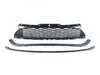 ES#4147952 - GR-MCSR56-B - JCW Style Grille Set (Stock Bumper) - Black R55 To R59 - Matte finish upper and lower trim with matte finish center grille - ECS - MINI