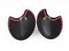 ES#4430602 - 51162754916BL - Black Mirror Cap Covers - Set - Attaches to the front of the side mirror housing over the stock mirror cap, peel and stick - ECS - MINI