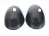 ES#4430602 - 51162754916BL - Black Mirror Cap Covers - Set - Attaches to the front of the side mirror housing over the stock mirror cap, peel and stick - ECS - MINI