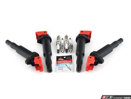 ES#4057086 - 12138647689KT3 - High-Performance Ignition Service Kit - Includes Bavarian Autosport High Performance coils, plugs, and dielectric grease - Assembled By ECS - MINI