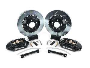 ES#2854251 - 2P2.8033A1 - 08-13 M3 (E90, E92, E93), Rear, Slotted, Black, 4 Piston, 345x28 2-Piece - (NO LONGER AVAILABLE) - Brembo - 