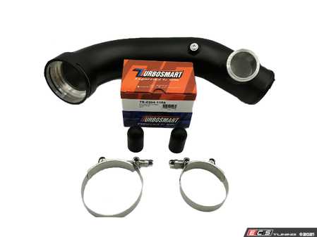 ES#4017021 - VTT-CHARGEPIPE-2 - N54 Charge Pipe And Turbosmart BOV - A plug and play BOV option for your N54. This kit comes with everything you will need to replace your undersized factory DV with a high quality Turbosmart Race port. - Vargas Turbo Technologies - BMW