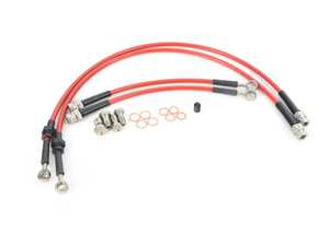 ES#3245712 - HVW4PPRED - Sport Brake Lines - Kit (Red) - Complete set of DOT-compliant lines for an improved pedal feel - Neuspeed - 