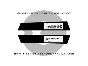 ES#4476458 - G82PRE - Blackline Taillight Overlay Kit - G22/G82 Pre LCI - Give your vehicle modern styling for years to last - covers the taillight reverse indicator light only - Goldenwrench Supply Co - BMW