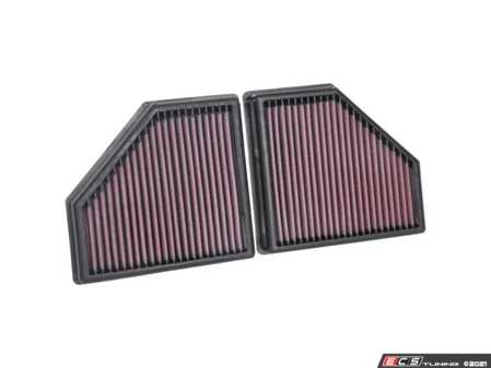 ES#4476462 - 33-5086 - High-Flow Replacement Air Filter - Drop-in performance air filter than can be cleaned and reused - K&N - BMW