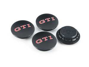 ES#4475189 - 000071213E - Dynamic Floating Center Cap "Spin Wheel Cap" - Set Of 4 (GTI Logo) - Inspiration from the Rolls Royce part bin for your Volkswagen - 66mm - Genuine European Volkswagen Audi - Volkswagen