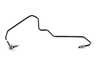 ES#3656079 - 992614717 - Front Brake Line - Left - Front Axle, Left Side - Genuine Porsche - Porsche