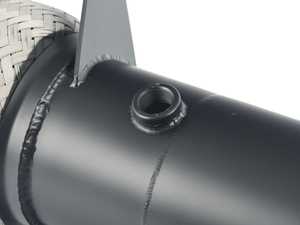 ES#4659397 - MI-EXH001TBCAT - B46 High Flow Catted Downpipe - Thermal Coated Black Finish - High performance 200 Cell catalytic - Evolution Racewerks - MINI