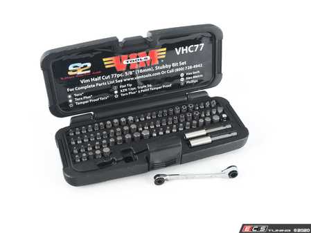 ES#2950868 - VIMVHC77 - 77 Piece Half Cut Stubby Set - S2 steel the strongest hardest drivers available - VIM Tools - Audi BMW Volkswagen Mercedes Benz MINI Porsche