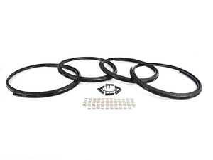 ES#4475560 - K4BLCKEXC - Set of AlloyGator Wheel Protectors Black Exc. - Set of 4 EXCLUSIVE AlloyGators - Add on wheel protection that also adds a little color - Alloygator - Audi BMW Volkswagen Mercedes Benz MINI Porsche