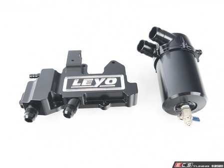 ES#4474934 - L135B - Oil Catch Can Kit V2 - Protect your engine by preventing excessive crankcase oil vapor entering the intake and carbon build up with LEYO Oil Catch Can Kit - LEYO - Audi Volkswagen