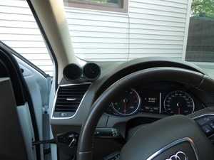 ES#4464820 - 2020041-Q5D-TX - Dual Vent Pod - Textured - Add dual gauges to your Q5. - CJM Industries - Audi