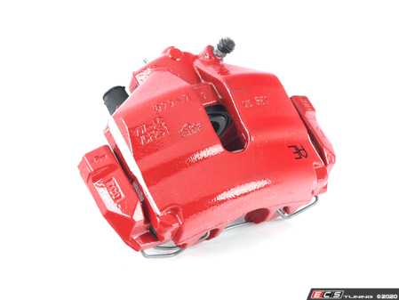 ES#4476258 - 1k0615123M - Front Brake Caliper - Left - Genuine caliper, painted red - Original Equipment - Volkswagen