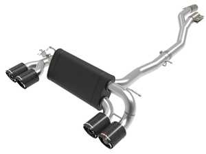 ES#4487378 - 49-36350-C - MACH Force-Xp Stainless Steel Cat-Back Exhaust System - Carbon Tips - Add power, sound and unique style to your BMW with this cat-back system from AFE! - AFE - BMW