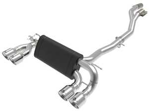 ES#4615840 - 49-36350 - MACH Force-Xp Stainless Steel Cat-Back Exhaust System - Polished, Black, Or Carbon Tips  - Add power, sound and unique style to your BMW with this cat-back system with exhaust tips of your choice! - AFE - BMW