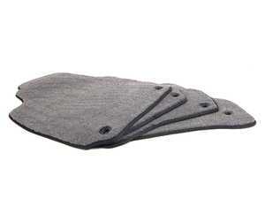ES#2200706 - 8D0898005 - Floor Mat Set - Grey / Black Piping - Oval Retainers - (NO LONGER AVAILABLE) - Color Matched Mats To Complete Your Interior - Schwaben - 
