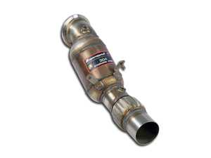 ES#3183799 - 524321 - Supersprint Turbo Downpipe with Metallic Sport Cat - Increased flow and deeper exhaust note - Supersprint - BMW