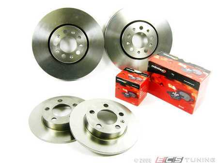 ES#257399 - 1J0698029 - ECS Front & Rear Brake Service Kit - (NO LONGER AVAILABLE) - Includes Meyle Rotors & Mintex Red Box Pads - Assembled By ECS - 